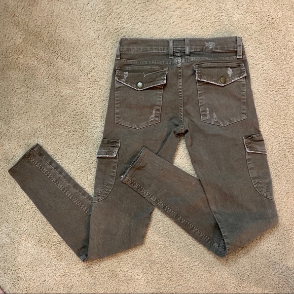 Current/Elliott - The Skinny Cargo Jeans - Size 26 - Picture 7 of 8